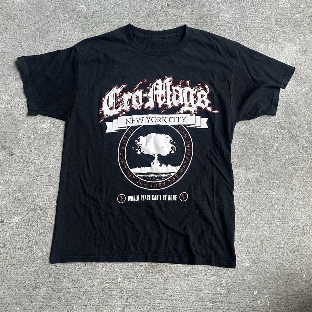 Cro-Mags World Peace shirt L vtg nyhc agnostic front leeway warzone killing time